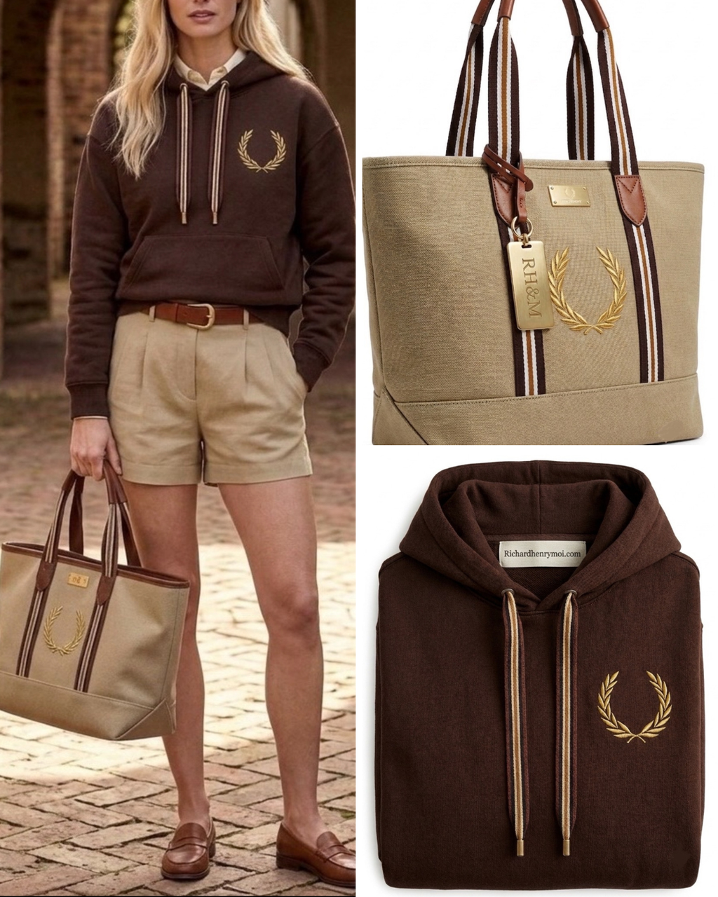 Matching Set: Cotton Hoodie + Matching Canvas Tote