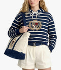 Matching Set: Cotton Cropped Pullover + Matching Canvas Tote + Necklace + Mini Hoodie & Sunglasses for Plush Bag Charm (Doll Not Included)