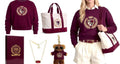 Cotton Cropped Pullover +Matching Canvas Tote  +18K Plated Necklace +Mini Outfit