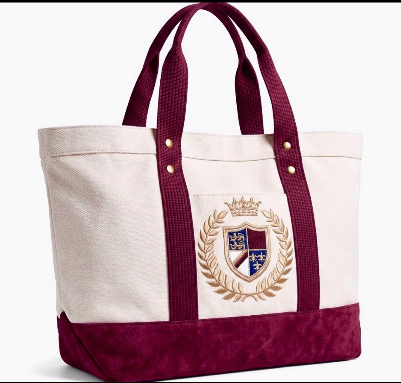 Cotton Cropped Pullover +Matching Canvas Tote  +18K Plated Necklace +Mini Outfit