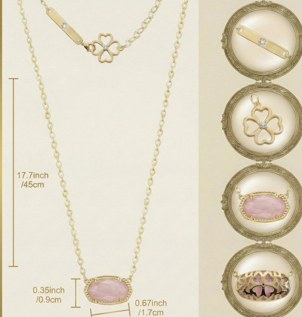 Orchid Botanical Flowers Building Set + Matching Starry Night Puzzle + 18K Gold Plated Necklace - 3 in 1 Gift Set